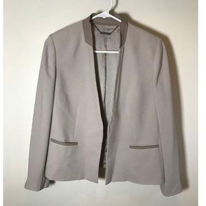 Elie Tahari Grey Beige Blazer / Jacket - Size 8
